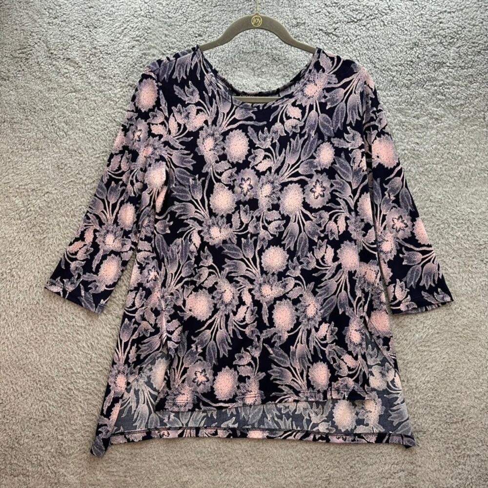 Clara Sun Woo Women's Small Blouse Floral Casual Comfortable Flowy Beach Weekend